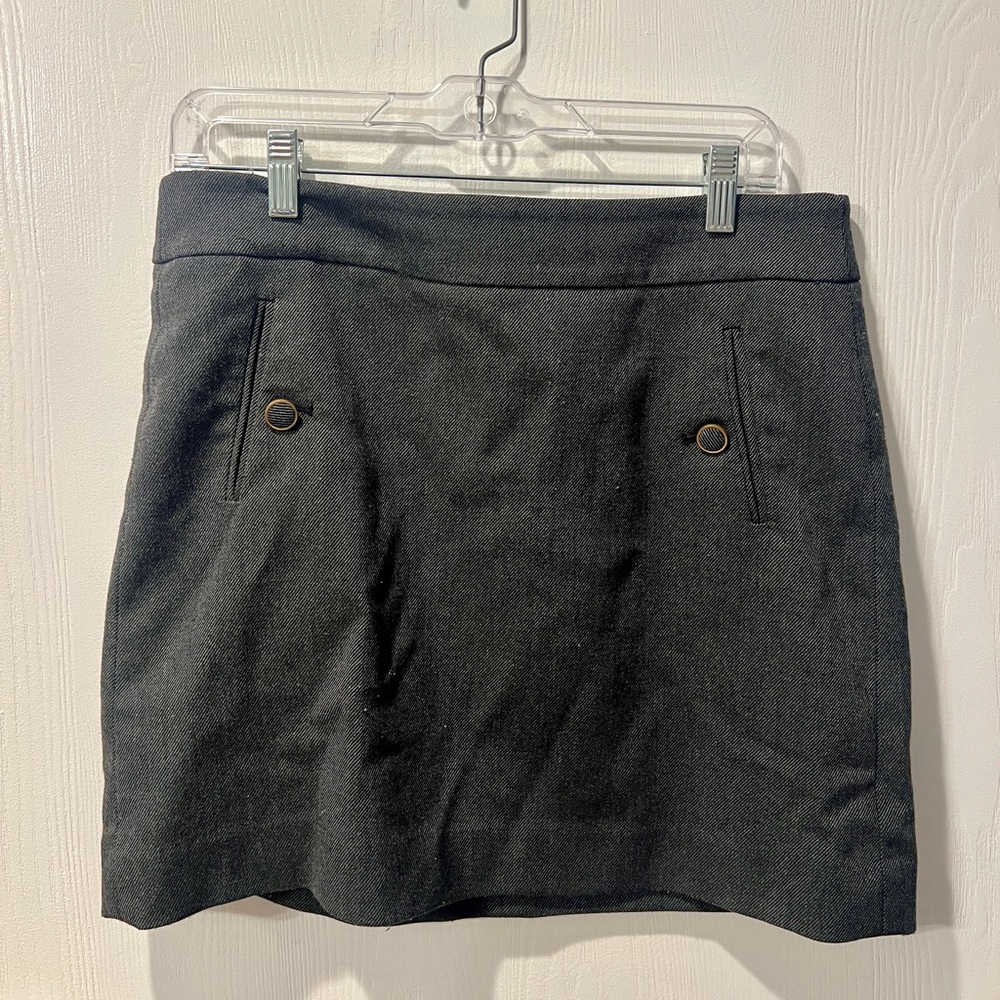 Ann Taylor Loft grey tweed skirt